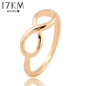 17KM New Fashion Gold Color Cross infinity Ring Statement jewelry Banquet Party Accessories Wholesale for women32271850149