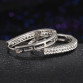 17KM Zircon Crystal Stud Earrings for Women Ear Jewelry Brincos Luxury Gold Color  Earring Fashion Wedding Accessories