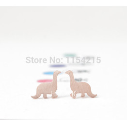 2016 New Fashion  Gold Silver and Rose gold Dinosaur Stud Earrings 2014 Cute fashion jewelry everydany EY-E015