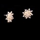 2016 New!!! Ladies Crystal Snow Flake Bijoux Statement Stud Earrings For Women Earring Fashion Jewelry Free Shipping E27132575940516