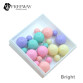 5pair/lot 2016 Fashion Jewelry Women Earrings Double Sided Matte Ball Simulated Pearl Stud Earrings For Women Set Girl Colorful