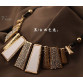Collier Femme New Fashion Necklaces & Pendants PU Leather Rope Geometric Statement Choker for Women Mujer Accessories Jewelry