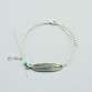 Fashion jewelry double layer chain leaf anklet  gift for women girl AN6432713304064