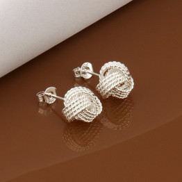 Free Shipping!!Wholesale 925 jewelry silver plated  Earring,silver plated Fashion Jewelry,Fashion Tennis Earrings SMTE013