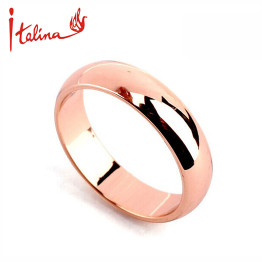 Italina  Rose Gold plated wedding rings for women Lover's men ring Fashion Jewelry anel anillos feminios bague bijoux Gift