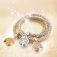 LongWay Vintage Designer Austrian Rhinestones Gold Plated Tree of Life Charm Bracelets Popcorn Chain Jewelry For Women SBR16010432400145723