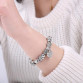 Luxury Brand Women Bracelet Silver Plated Crystal Charm Bracelet for Women DIY Beads Bracelets & Bangles Jewelry Gift PS330732515302574