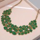New Popular 8 Colors Multicolor Big Pendant Clavicle Chain Necklace Women's Delicate Banquet Jewelry