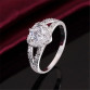 R338 new cute hot sale silver ring jewelry fashion charm woman wedding stone lady high quality crystal CZ Ring