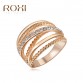 ROXI Brand Ring For Women Rose Gold Plated Zirconia Jewelry Finger Rings for Women Wedding Band Classic Rings Body Jewelry32517015677