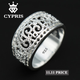 SALE Best Selling 2017 Hot Wholesale Price silver Ring Flower plant sterling Hollow gift jewelery unique style unisex women 925