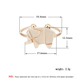 Todorova Adjustable Origami Elephant Rings For Women Animal Rings Jewelry Buy Bulk China Christmas Gift Ideas Hip Hop Ring