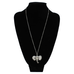 Trusta 2017 New Hot Fashion Jewelry Vintage Silver Elephant Pendant 26"  Necklace DY65 Women Gift Wholesale Free Shipping