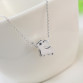 Wholesale Price Delicate Cute Elephant Pendant Necklace Silver And Gold Color Short Necklace for Girls Woman