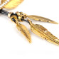 Women Necklace Alloy Feather Statement Necklaces Pendants Vintage Jewelry Rope Chain Necklace Women Accessories for Gift NL535